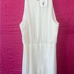 Dainty Hooligan White Backless Sleeveless Dress